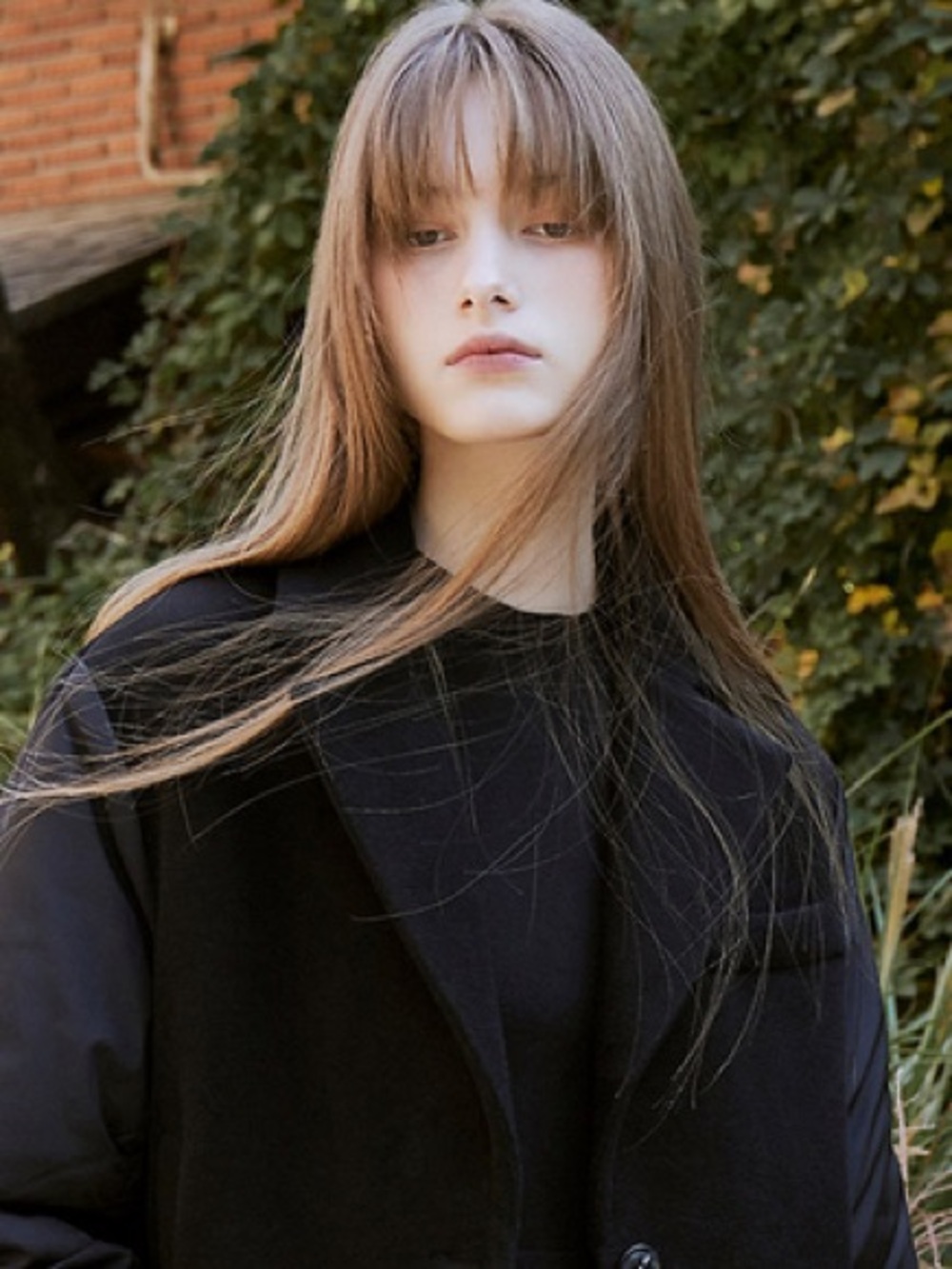 Re;Code Navy Long Sleeve Top, Layered Hem  1 of 5 Tops MADE ORIG PRICE $578.00